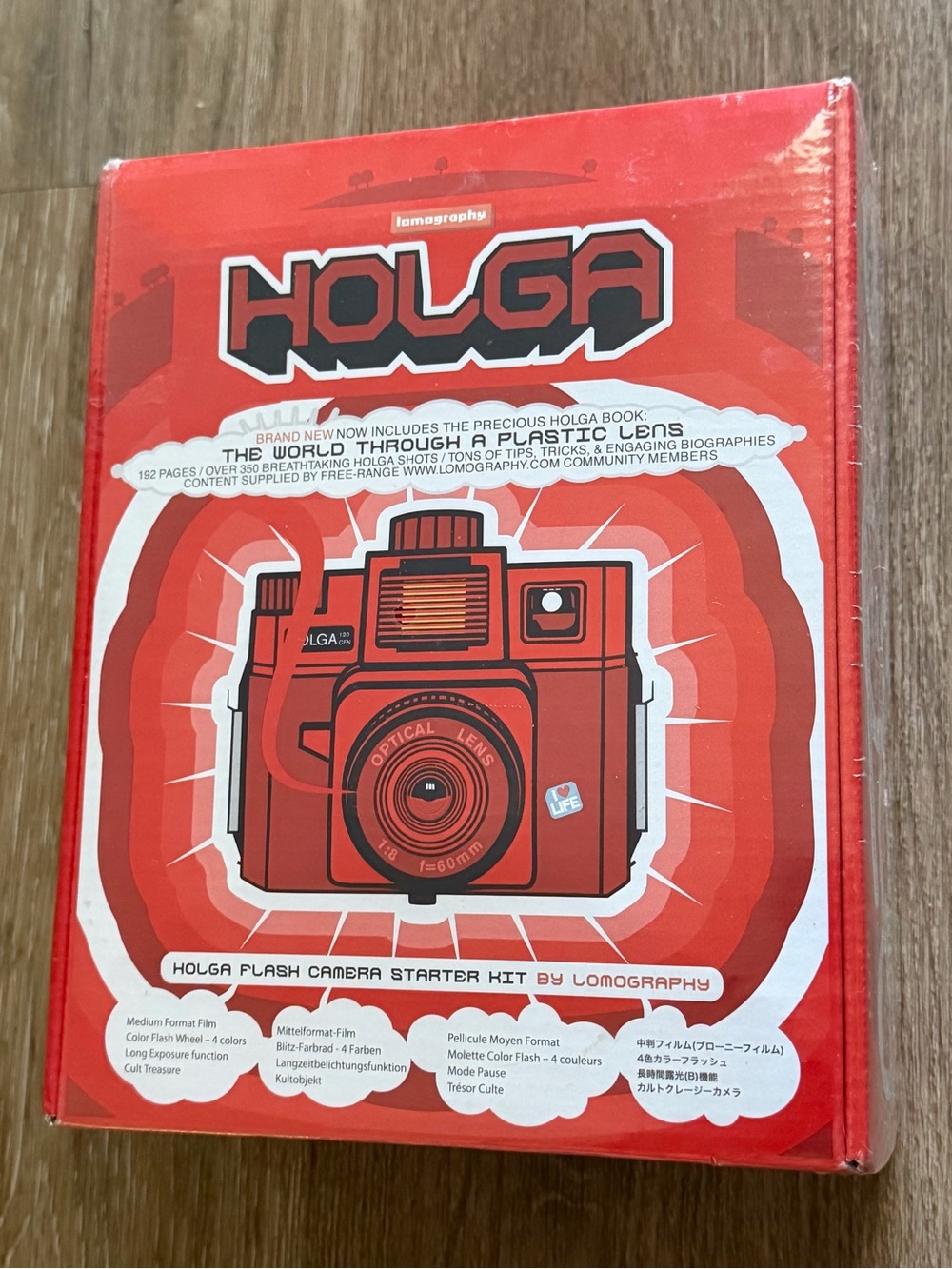Holga 120 CFN Color Flash Camera Starter Kit 120 Film Medium Format LOMOG SEALED
